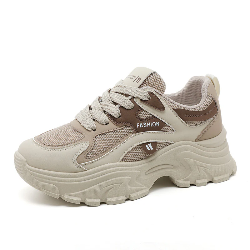 Damen sportive Chunky Sneakers mit atmungsaktivem Mesh-Obermaterial und dämpfendem Sohlenprofil Heidi Mode - Image 5
