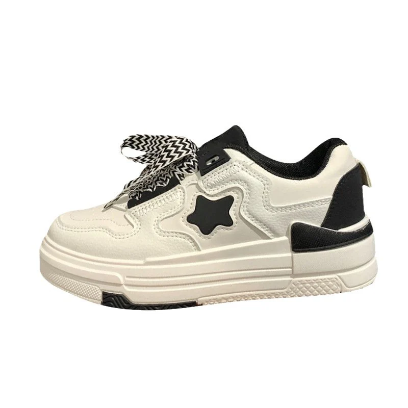 Damen sportive Sneakers mit rutschfester Sohle und auffälligem Schnürdesign Heidi Mode - Image 5