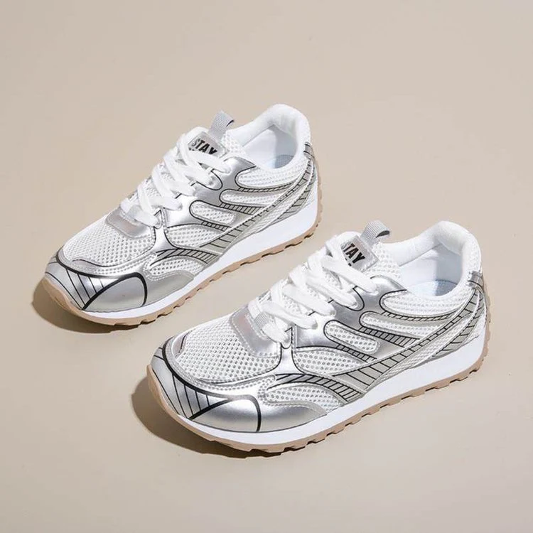 Damen Sportlich-elegante Mesh-Sneaker mit atmungsaktiver Sohle Heidi Mode - Image 4