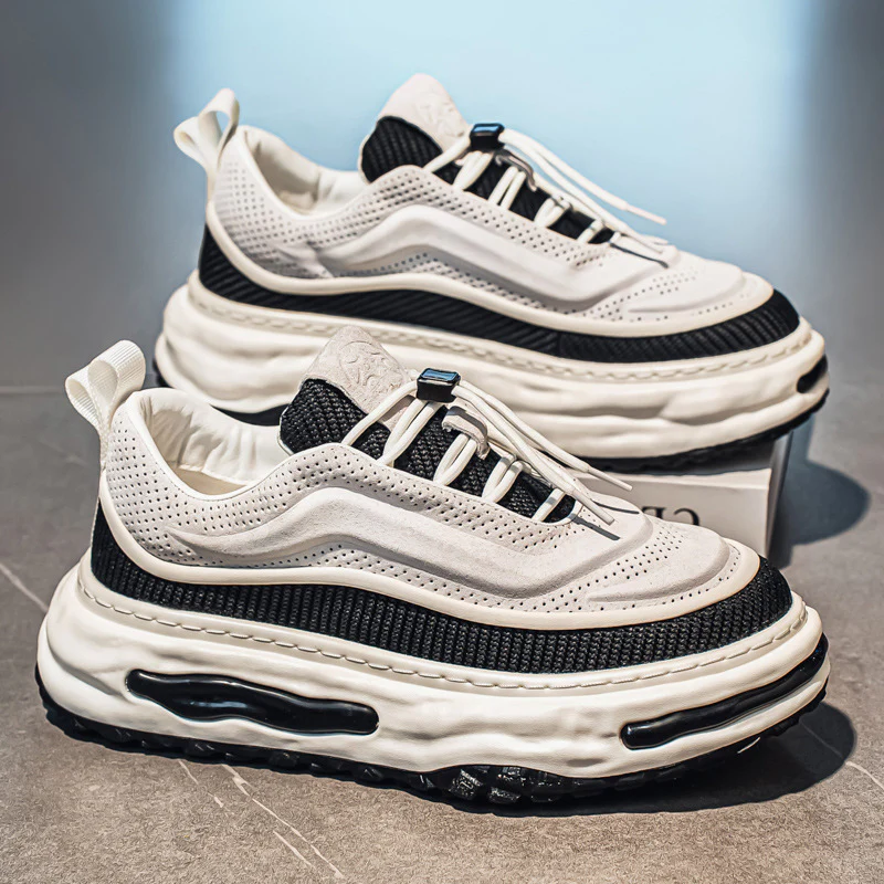 Damen Sportliche Air-Sohle Sneakers mit atmungsaktivem Obermaterial und flexiblem Design Heidi Mode - Image 2