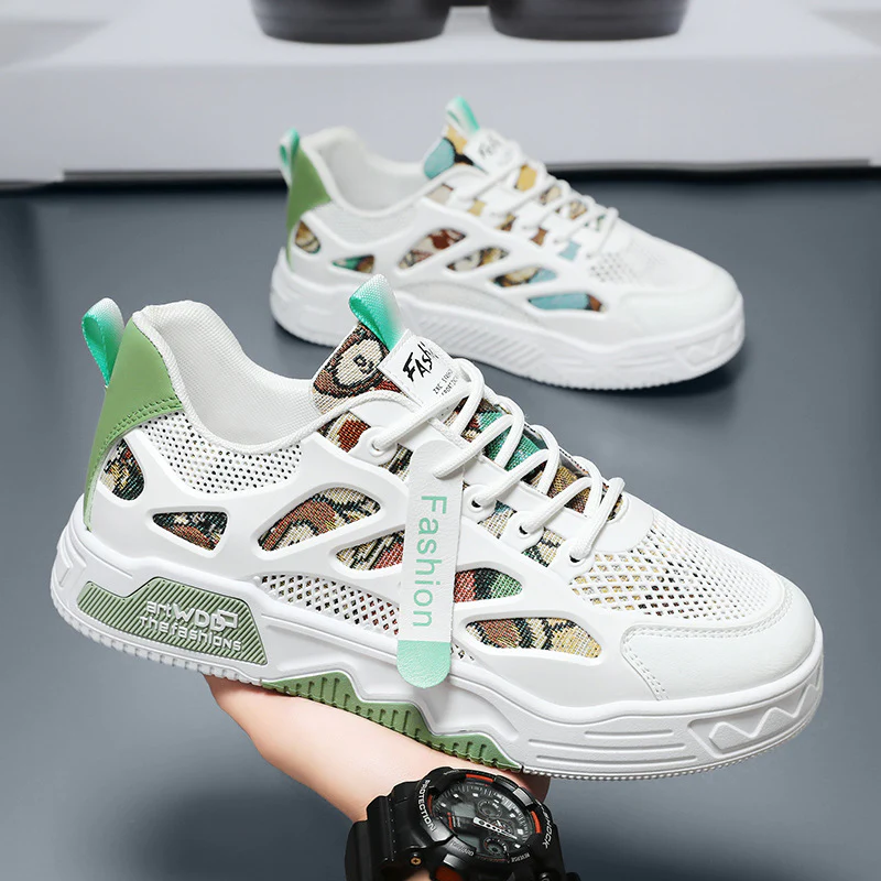 Damen Sportliche Atmungsaktive Sneakers mit modischem Netzdesign Heidi Mode - Image 8