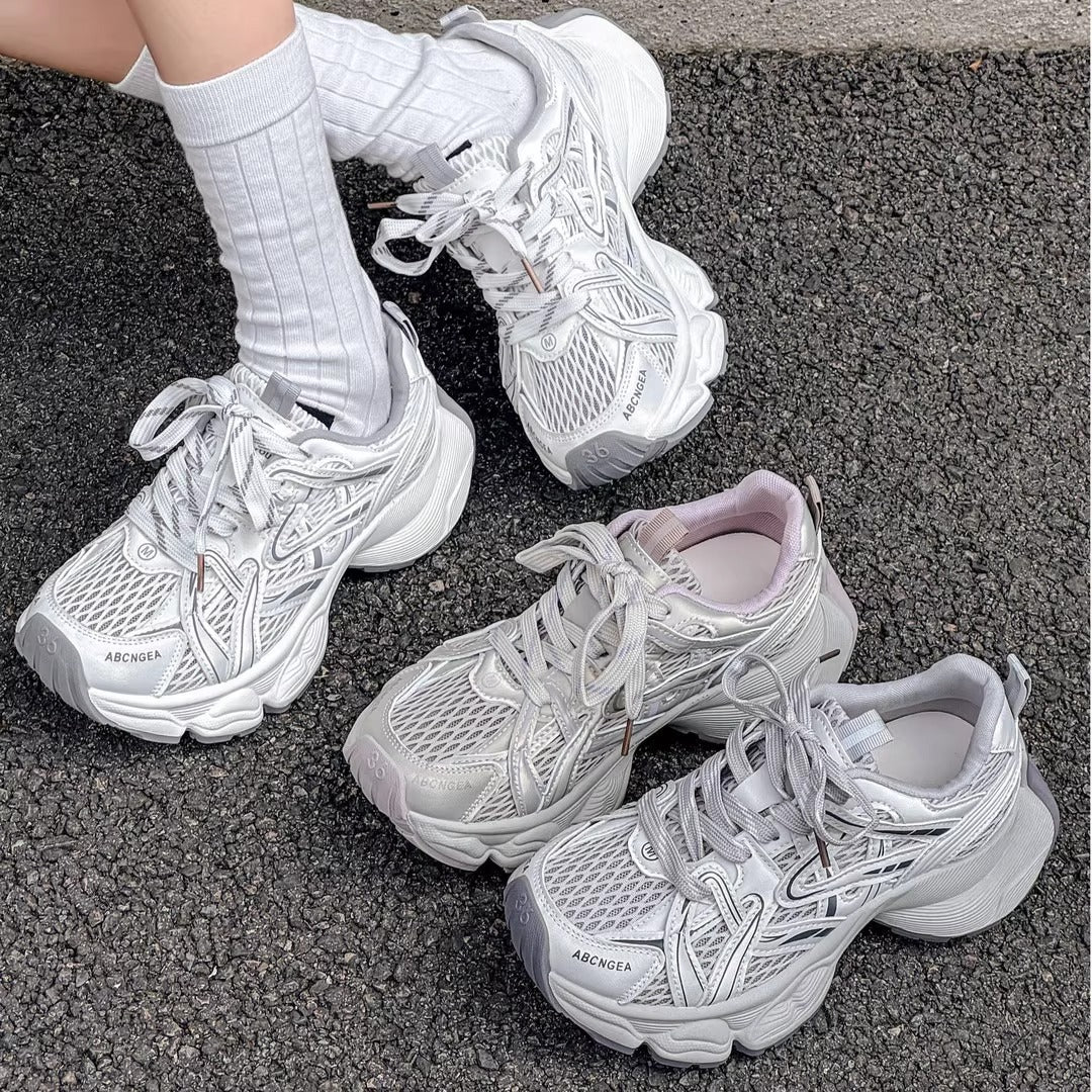 Damen Sportliche Casual Sneakers mit atmungsaktivem Obermaterial und dämpfender Sohle Heidi Mode - Image 2