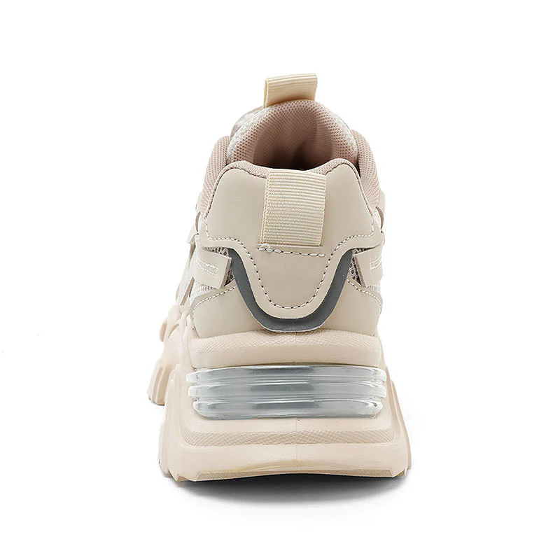 Damen Sportliche Chunky Sneaker mit atmungsaktivem Mesh-Obermaterial Heidi Mode - Image 3