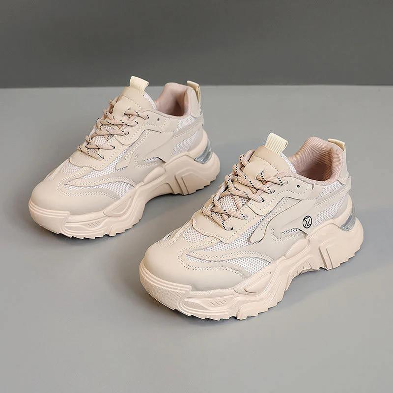 Damen Sportliche Chunky Sneaker mit atmungsaktivem Mesh-Obermaterial Heidi Mode - Image 6