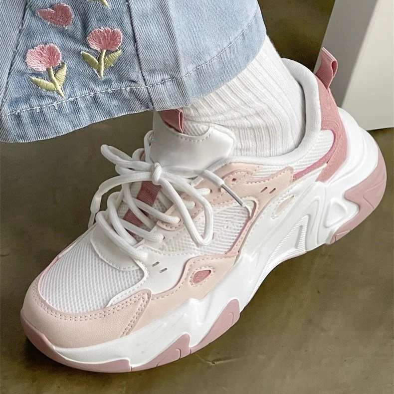 Damen Sportliche Chunky Sneaker mit atmungsaktivem Mesh und bequemer Dämpfung Heidi Mode - Image 3