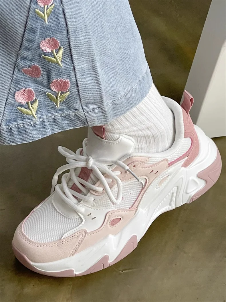 Damen Sportliche Chunky Sneaker mit atmungsaktivem Mesh und bequemer Dämpfung Heidi Mode - Image 6