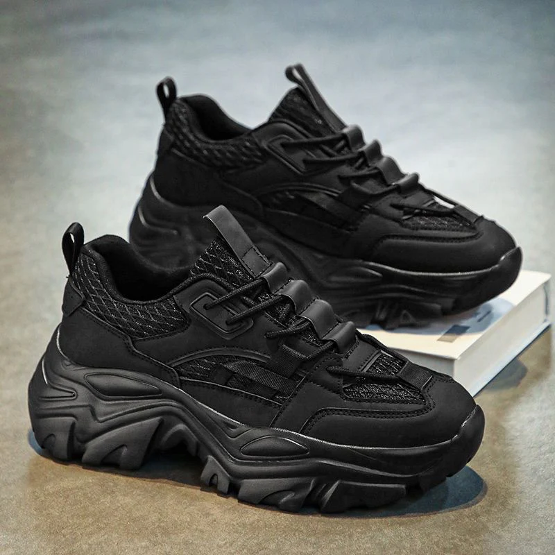 Damen Sportliche Chunky Sneaker mit atmungsaktiver Materialstruktur und rutschfester Gummisohle Heidi Mode - Image 2