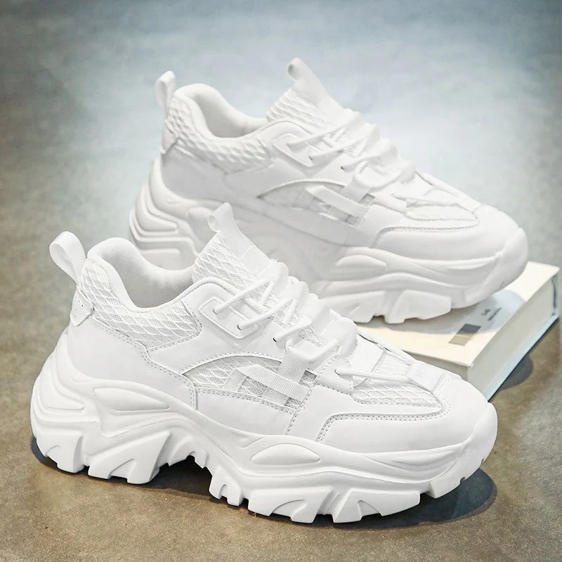 Damen Sportliche Chunky Sneaker mit atmungsaktiver Materialstruktur und rutschfester Gummisohle Heidi Mode - Image 6