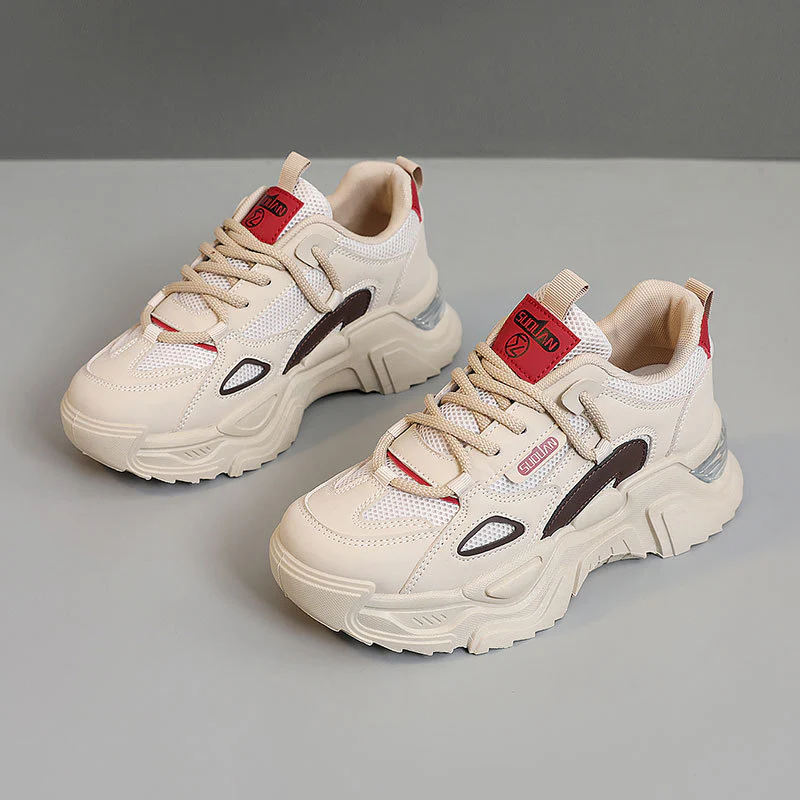 Damen Sportliche Chunky Sneaker mit atmungsaktiver Mesh-Oberfläche und dämpfendem Profil Heidi Mode - Image 2