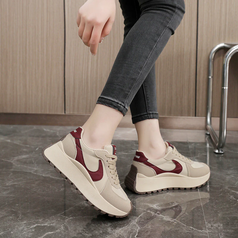 Damen Sportliche Chunky Sneaker mit atmungsaktiver Mesh-Oberfläche und dämpfendem Sohlenprofil Heidi Mode - Image 3