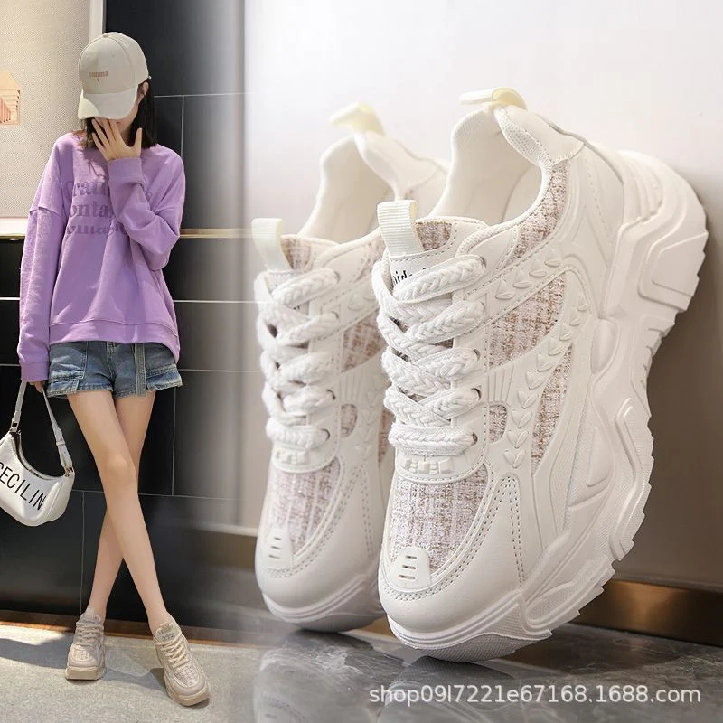 Damen Sportliche Chunky-Sneaker mit atmungsaktiver Oberflächenstruktur und stabiler Dämpfung Heidi Mode - Image 2