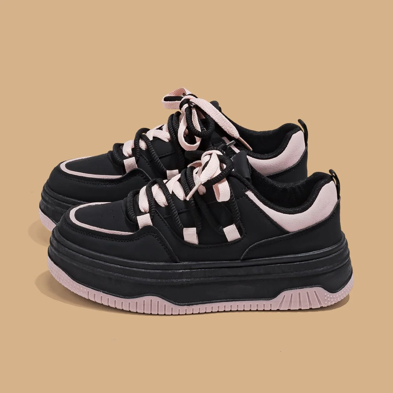 Damen Sportliche Chunky Sneaker mit gepolsterter Sohle Heidi Mode - Image 2