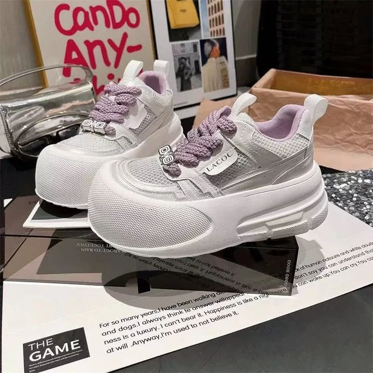Damen Sportliche Chunky Sneaker mit innovativem Sohlenprofil und atmungsaktiver Mesh-Oberfläche Heidi Mode - Image 4