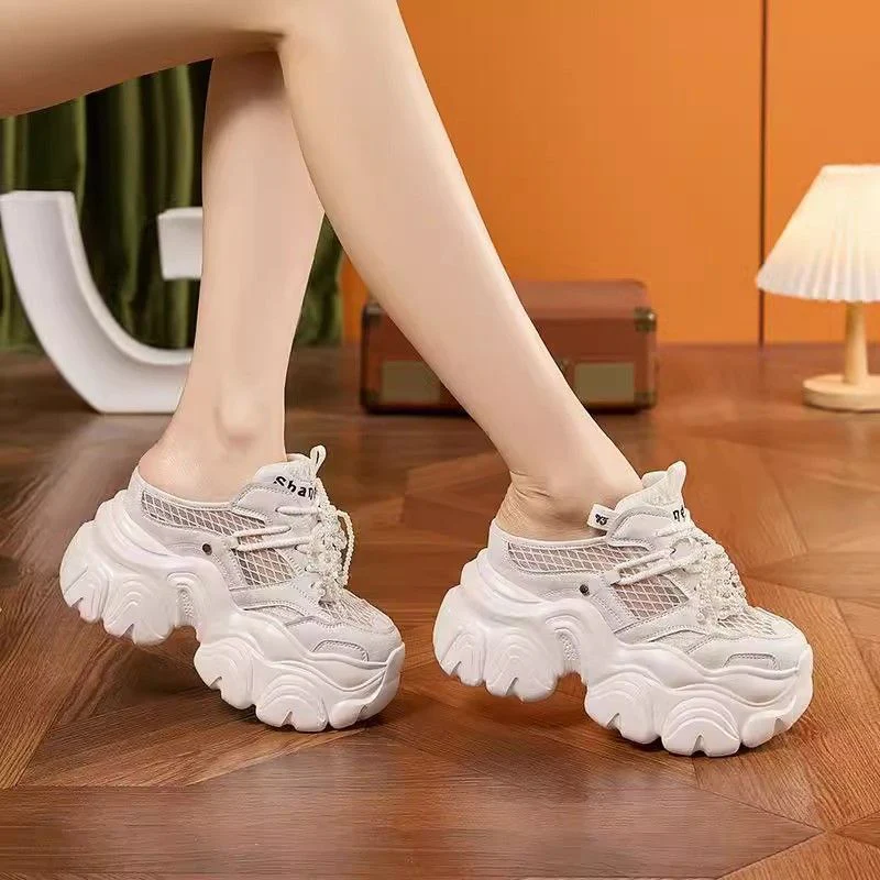 Damen Sportliche Chunky-Sneaker mit luftiger Mesh-Oberfläche und innovativem Sohlenprofil Heidi Mode - Image 2