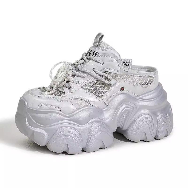 Damen Sportliche Chunky-Sneaker mit luftiger Mesh-Oberfläche und innovativem Sohlenprofil Heidi Mode - Image 5