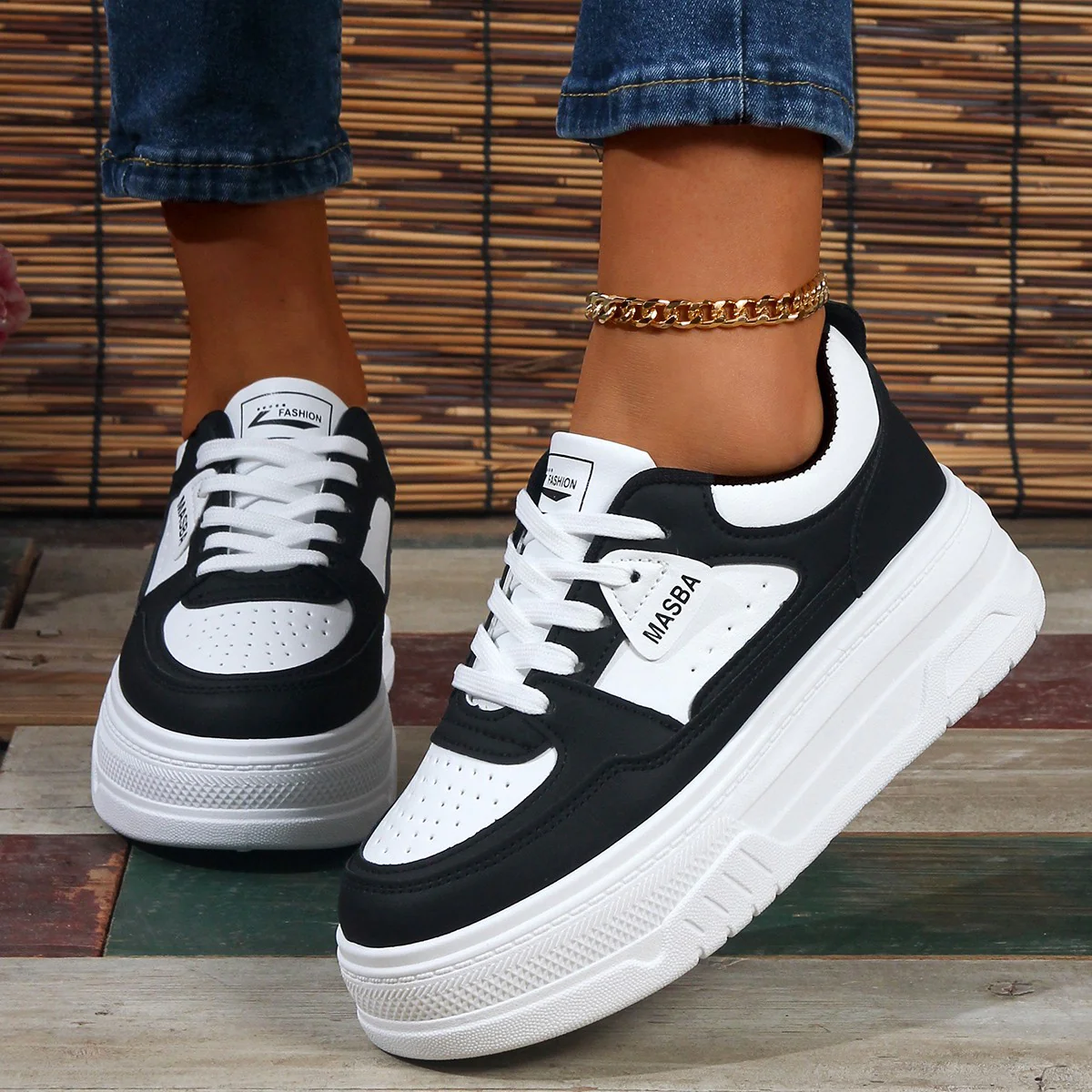 Damen Sportliche Chunky Sneakers Heidi Mode - Image 2