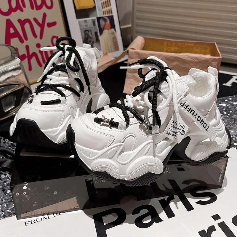 Damen Sportliche Chunky Sneakers mit atmungsaktivem Material und rutschfester Sohle Heidi Mode - Image 7