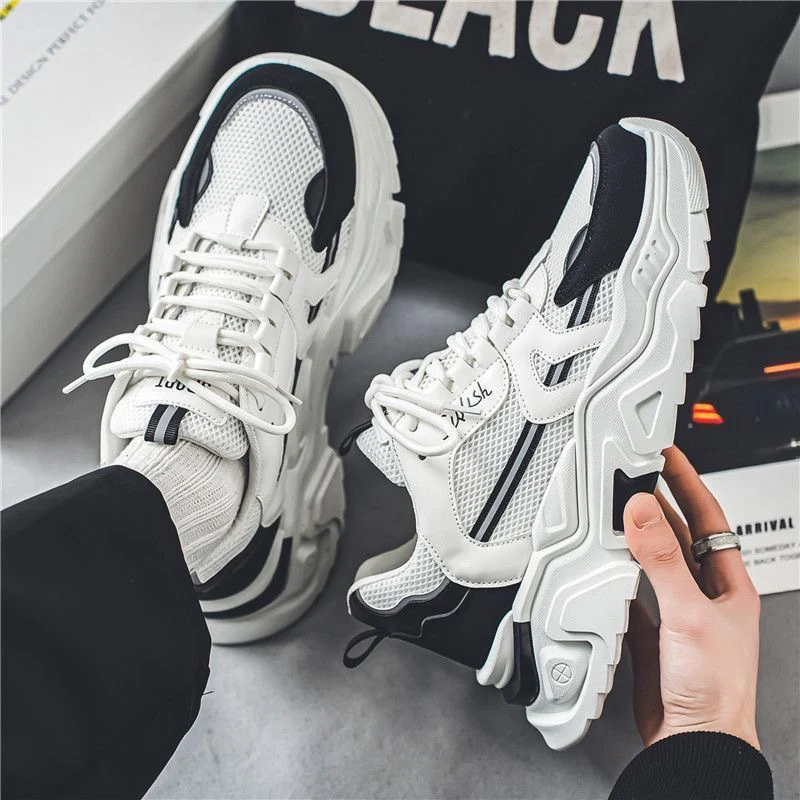Damen Sportliche Chunky Sneakers mit atmungsaktivem Mesh-Obermaterial und dämpfendem Sohlenprofil Heidi Mode - Image 2