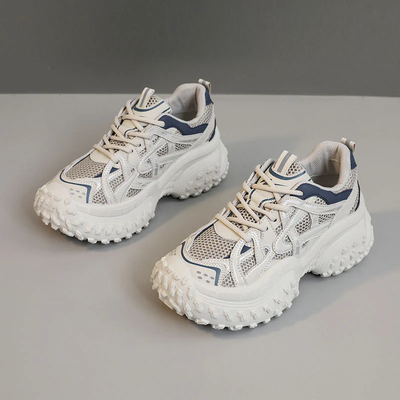 Damen Sportliche Chunky Sneakers mit atmungsaktivem Mesh-Obermaterial und dämpfender Laufsohle Heidi Mode - Image 6