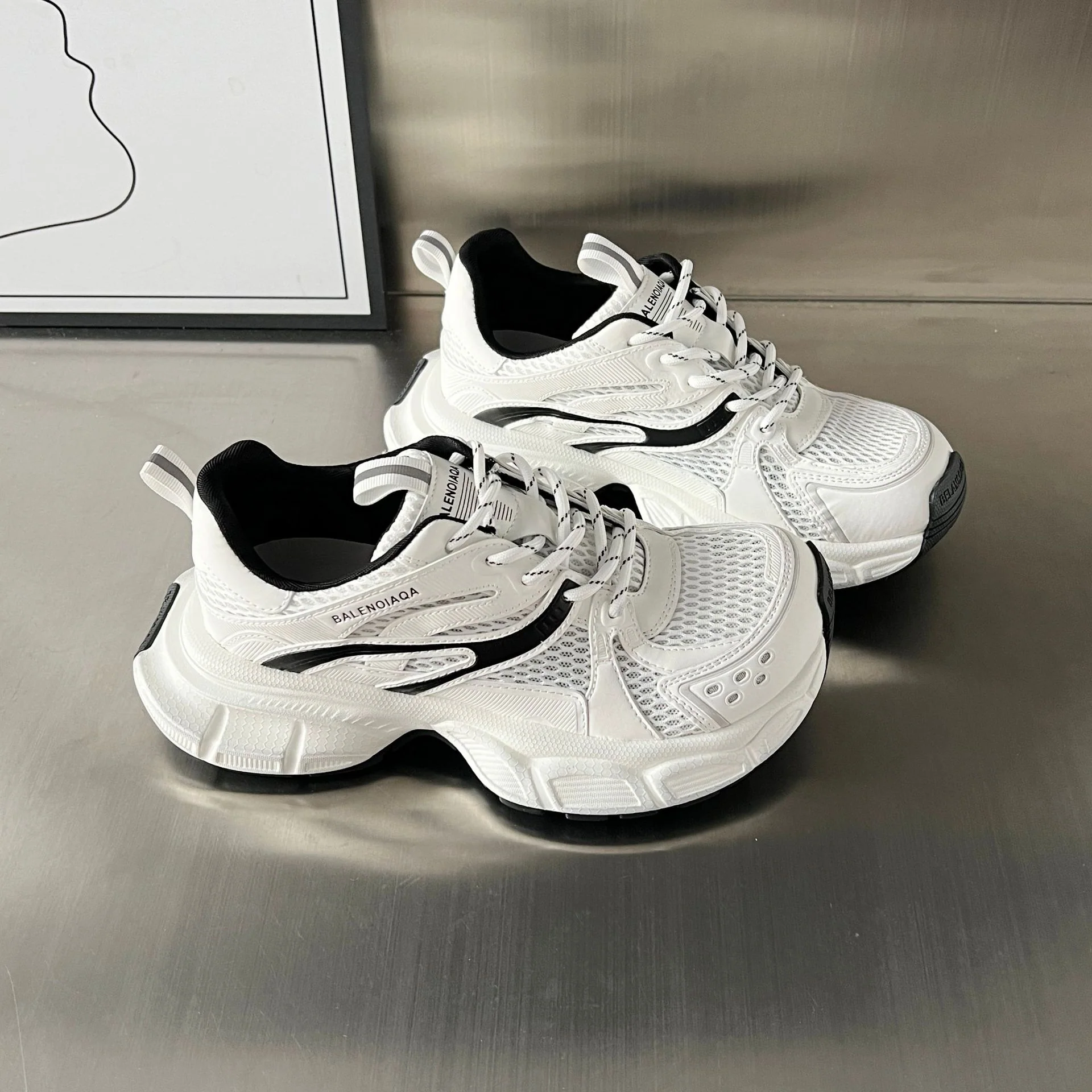 Damen Sportliche Chunky Sneakers mit atmungsaktivem Mesh und innovativem Dämpfungssystem Heidi Mode - Image 5