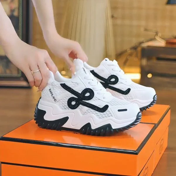Damen Sportliche Chunky Sneakers mit atmungsaktivem Obermaterial Heidi Mode - Image 3