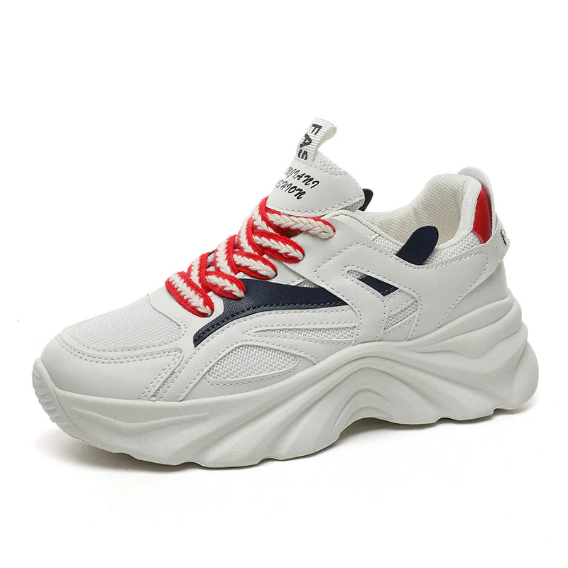 Damen Sportliche Chunky Sneakers mit atmungsaktivem Obermaterial und dämpfendem Sohlenprofil Heidi Mode - Image 5