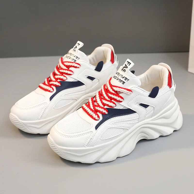 Damen Sportliche Chunky Sneakers mit atmungsaktivem Obermaterial und dämpfendem Sohlenprofil Heidi Mode - Image 7