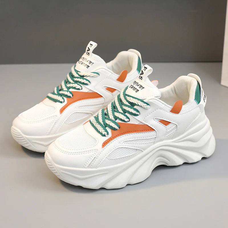 Damen Sportliche Chunky Sneakers mit atmungsaktivem Obermaterial und dämpfendem Sohlenprofil Heidi Mode - Image 8