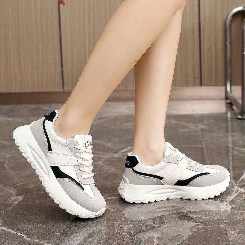 Damen Sportliche Chunky Sneakers mit atmungsaktivem Obermaterial und dämpfender Laufsohle Heidi Mode - Image 3