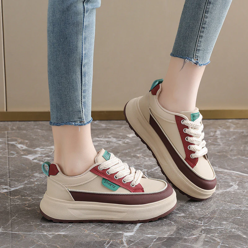 Damen Sportliche Chunky Sneakers mit atmungsaktivem Obermaterial und ergonomischer Dämpfung Heidi Mode - Image 3