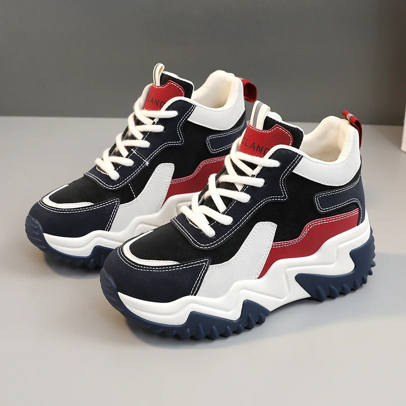 Damen Sportliche Chunky Sneakers mit atmungsaktivem Obermaterial und rutschfester Sohle Heidi Mode - Image 2