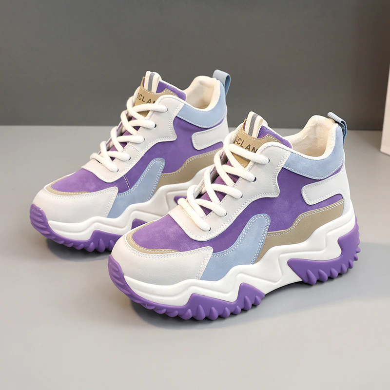 Damen Sportliche Chunky Sneakers mit atmungsaktivem Obermaterial und rutschfester Sohle Heidi Mode - Image 8