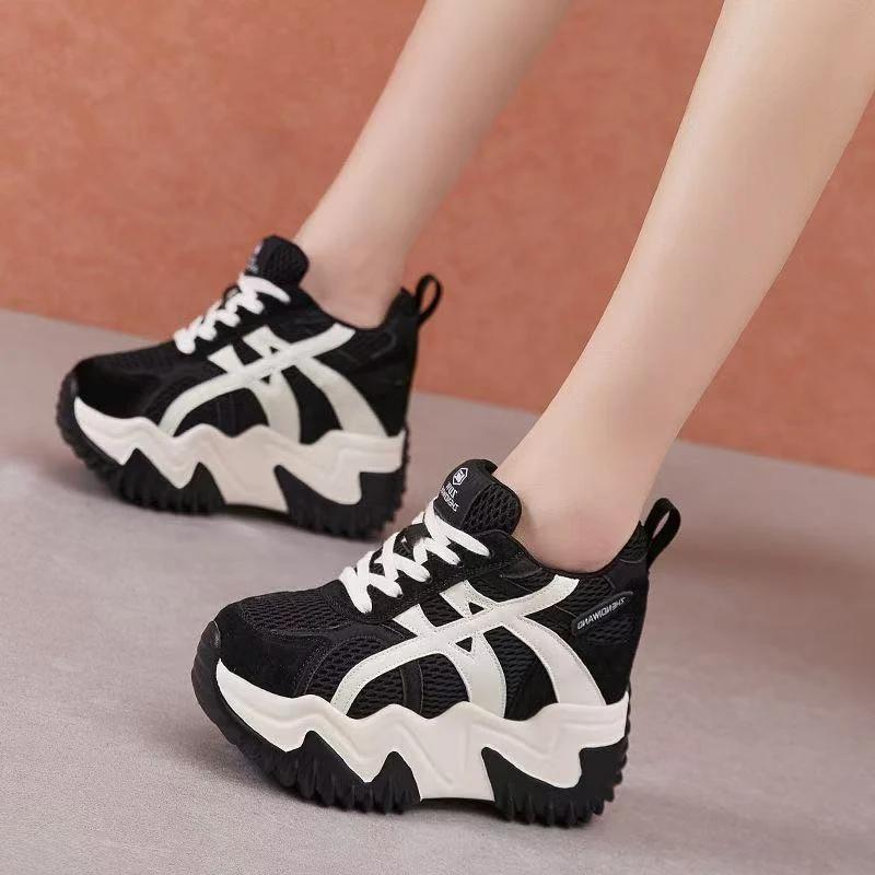 Damen Sportliche Chunky Sneakers mit atmungsaktiven Mesh und stabiler Sohle Heidi Mode - Image 5