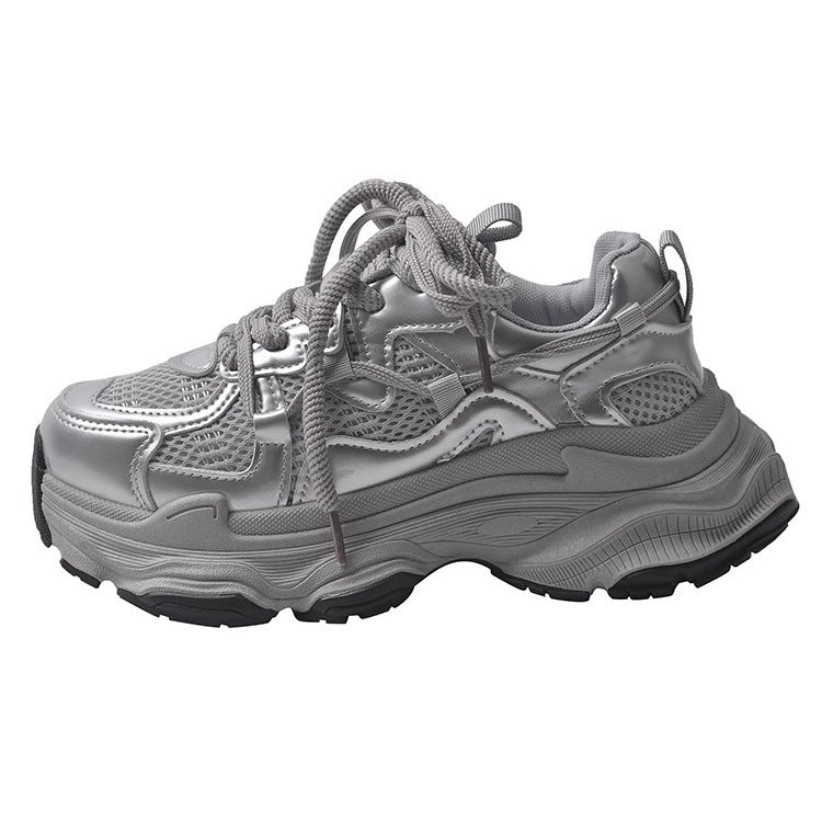 Damen Sportliche Chunky Sneakers mit atmungsaktiven Netz-Elementen Heidi Mode - Image 5