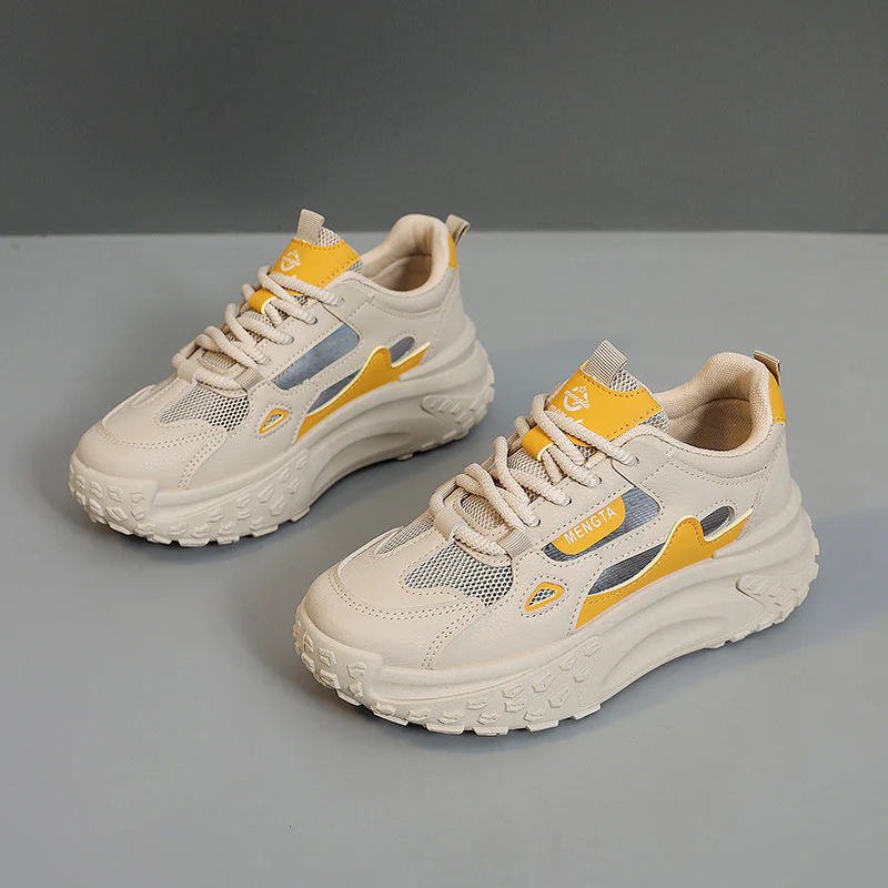 Damen sportliche Chunky Sneakers mit atmungsaktiven Netzeinsätzen und dämpfender Sohle Heidi Mode - Image 7