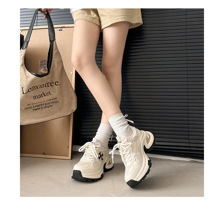 Damen Sportliche Chunky Sneakers mit atmungsaktiver Mesh-Oberfläche Heidi Mode - Image 6