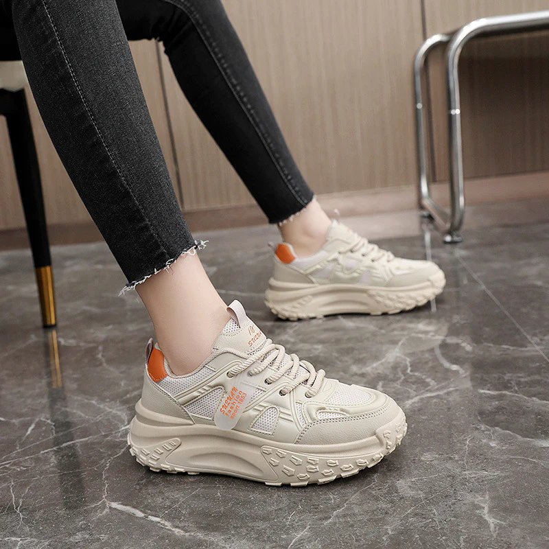 Damen Sportliche Chunky Sneakers mit atmungsaktiver Mesh-Oberfläche und dämpfendem Profil Heidi Mode - Image 4