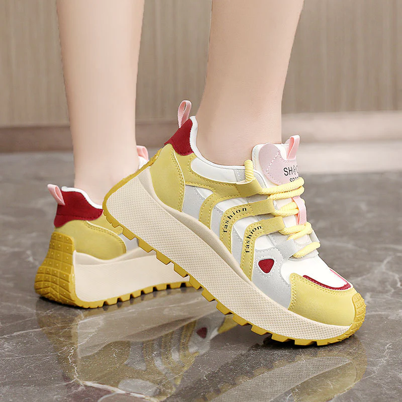 Damen Sportliche Chunky Sneakers mit atmungsaktiver Mesh-Oberfläche und dämpfendem Sohlenprofil Heidi Mode - Image 3