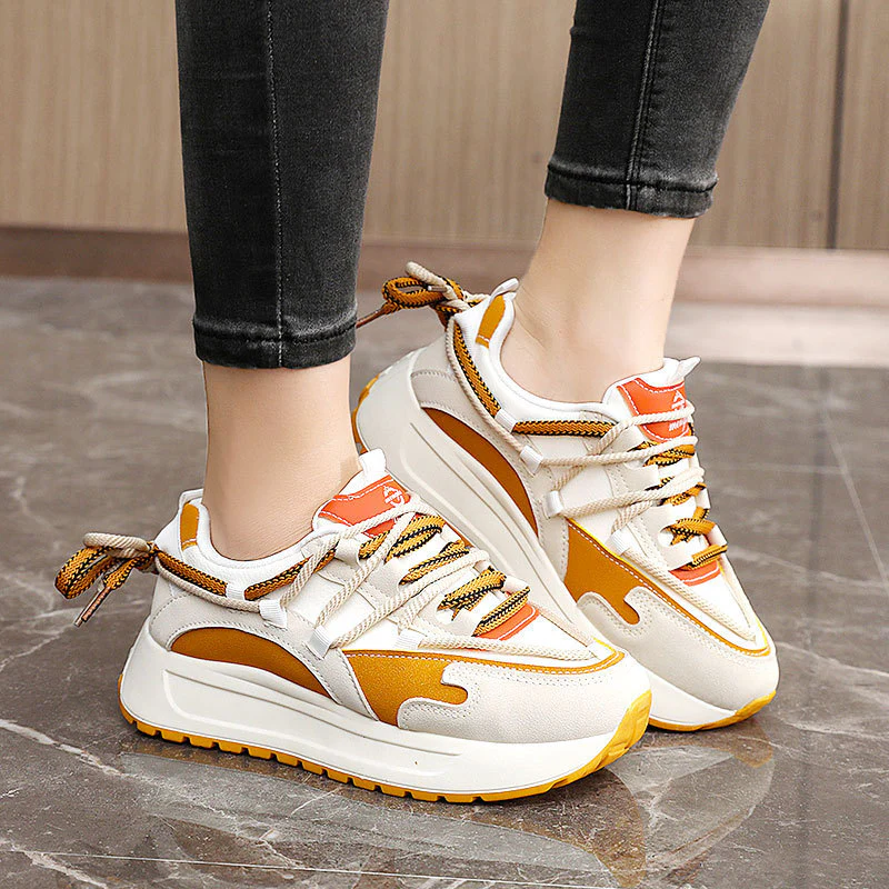 Damen Sportliche Chunky Sneakers mit atmungsaktiver Mesh-Oberfläche und dämpfender Laufsohle Heidi Mode - Image 3
