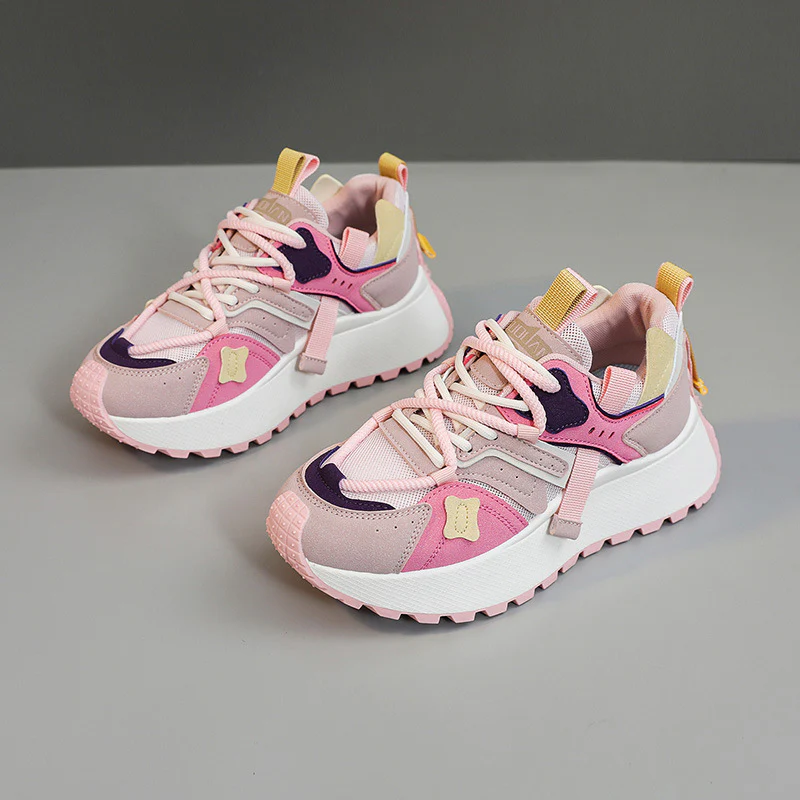 Damen sportliche Chunky Sneakers mit atmungsaktiver Mesh-Oberfläche und dämpfender Sohle Heidi Mode - Image 2
