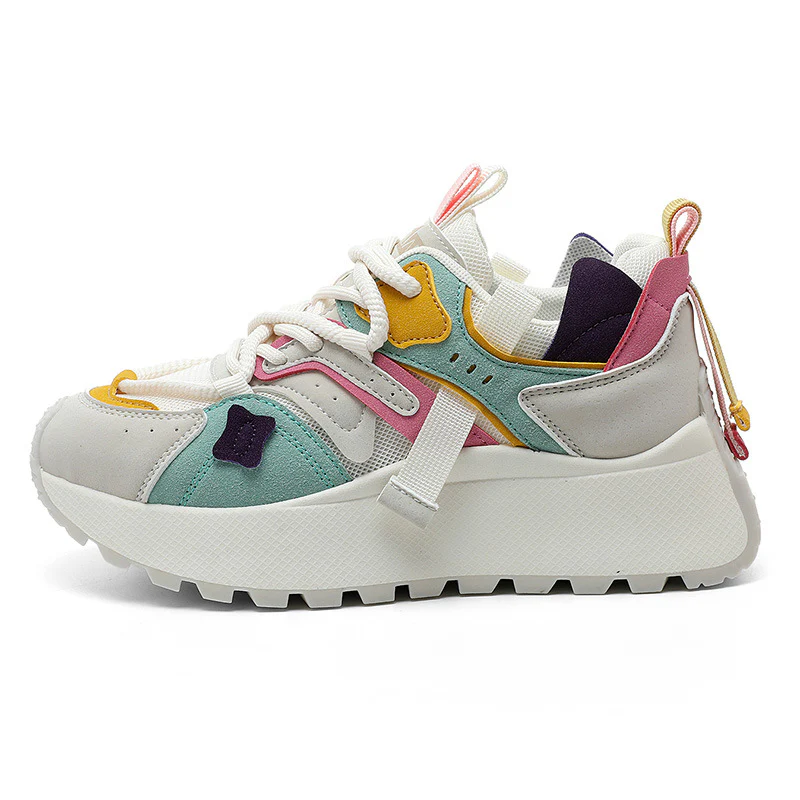 Damen sportliche Chunky Sneakers mit atmungsaktiver Mesh-Oberfläche und dämpfender Sohle Heidi Mode - Image 6