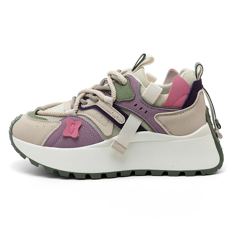 Damen sportliche Chunky Sneakers mit atmungsaktiver Mesh-Oberfläche und dämpfender Sohle Heidi Mode - Image 8