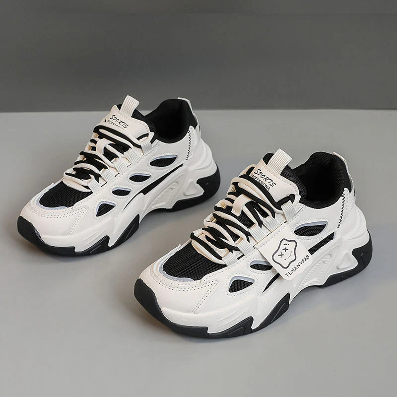 Damen Sportliche Chunky Sneakers mit atmungsaktiver Mesh-Oberfläche und dämpfender Sohle Heidi Mode - Image 6