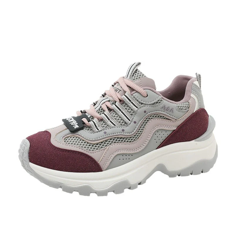 Damen Sportliche Chunky Sneakers mit atmungsaktiver Mesh-Oberfläche und gummierter Sohle Heidi Mode - Image 5