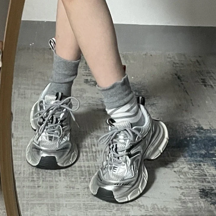 Damen Sportliche Chunky Sneakers mit atmungsaktiver Mesh-Oberfläche und komfortabler Dämpfung Heidi Mode - Image 3