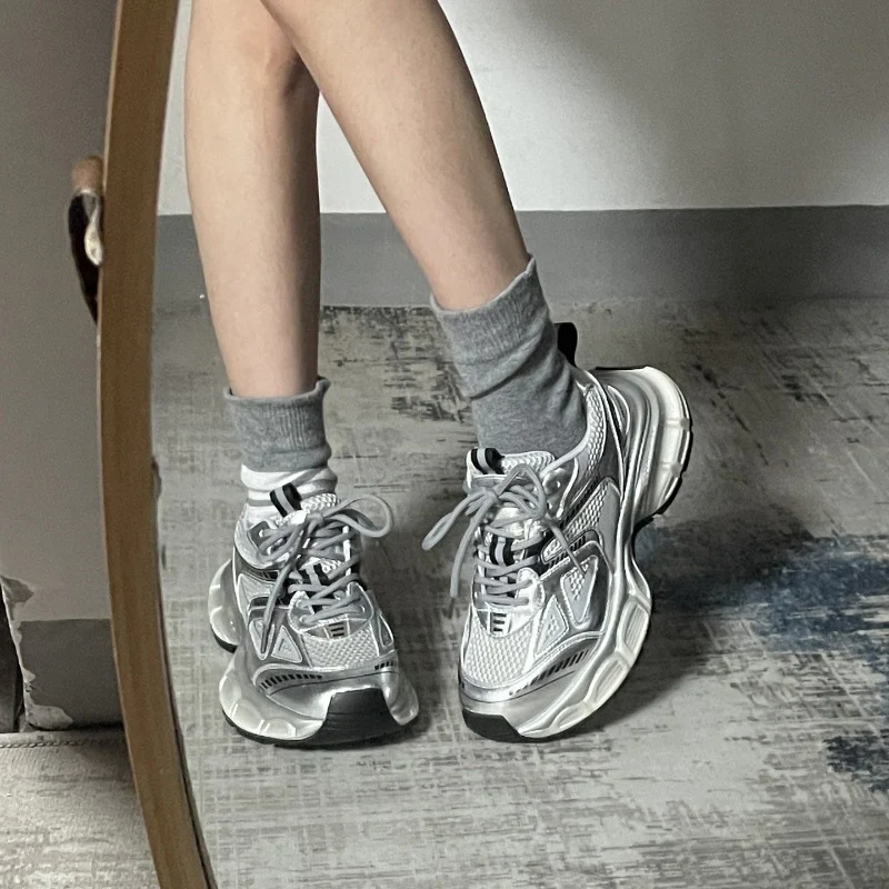 Damen Sportliche Chunky Sneakers mit atmungsaktiver Mesh-Oberfläche und komfortabler Dämpfung Heidi Mode - Image 6