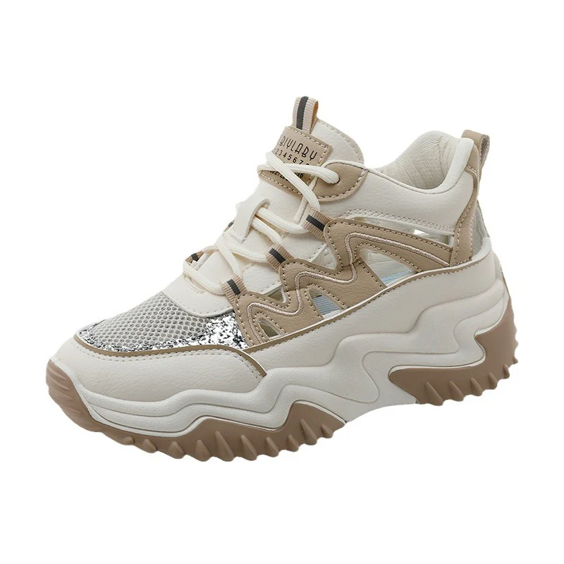 Damen Sportliche Chunky Sneakers mit atmungsaktiver Mesh-Oberfläche und robustem Profil Heidi Mode - Image 5