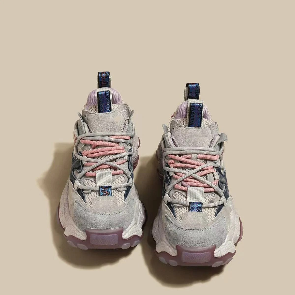 Damen Sportliche Chunky Sneakers mit atmungsaktiver Mesh-Oberfläche und robustem Sohlenprofil Heidi Mode - Image 2