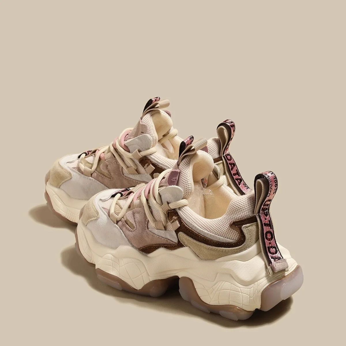 Damen Sportliche Chunky Sneakers mit atmungsaktiver Mesh-Oberfläche und robustem Sohlenprofil Heidi Mode - Image 3