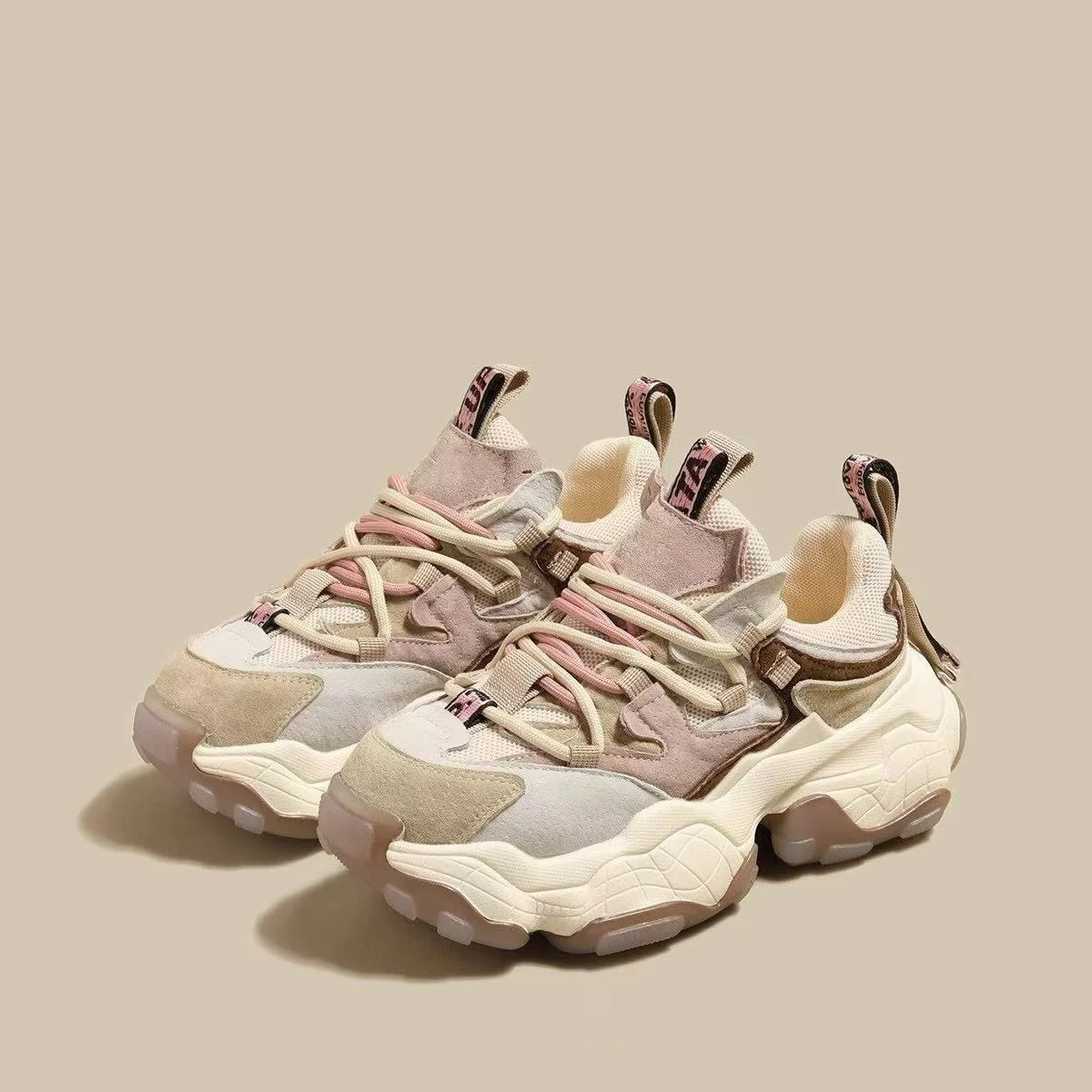 Damen Sportliche Chunky Sneakers mit atmungsaktiver Mesh-Oberfläche und robustem Sohlenprofil Heidi Mode - Image 6